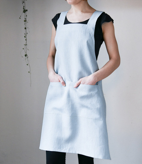 Zástěra Linen Cross BlueStripe — foto 2