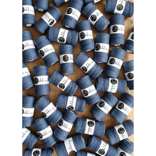 Bobbiny Macrame Regular 3mm - jeans - 4m — foto 3