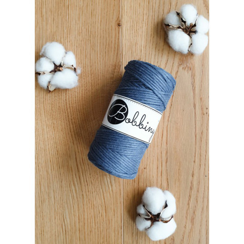 Bobbiny Macrame Regular 3mm - jeans - 4m — foto 4