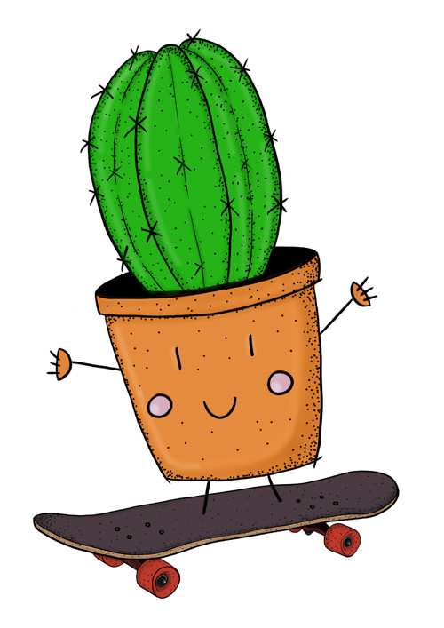Dětské tričko Skating cactus — foto 2