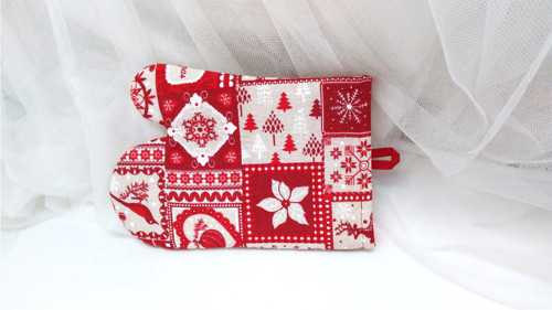 Chňapka vánoční patchwork — foto 3