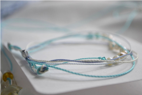 Moře . . . macramé náramek — foto 4