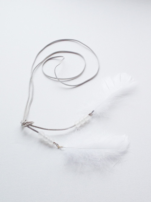 Tenderness - peříčkový náhrdelník — foto 2