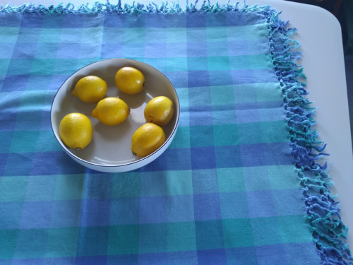 Modrozelený ubrus — foto 3