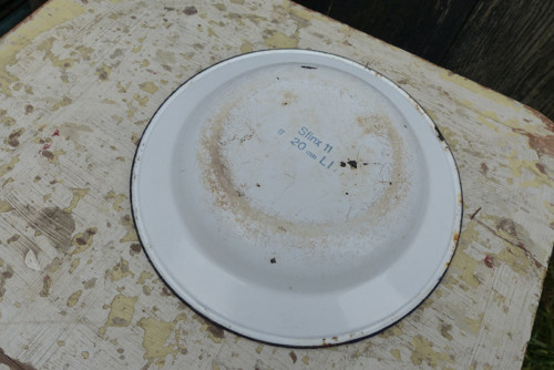 Puntíky... smaltovaný talíř — foto 5