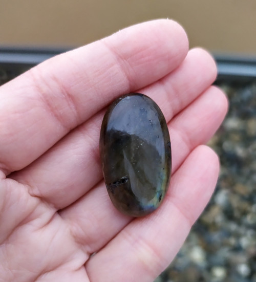 Labradorit, ID 1768, 32x18 mm — foto 3