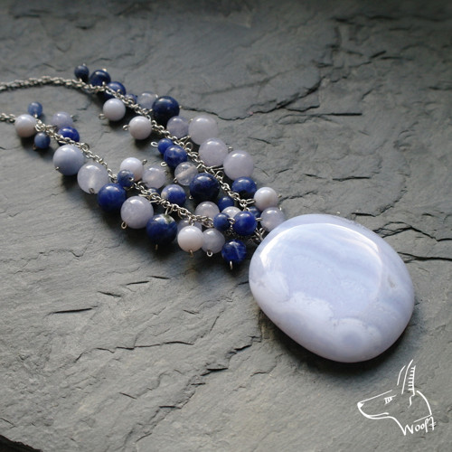 Náhrdelník s chalcedonem — foto 3