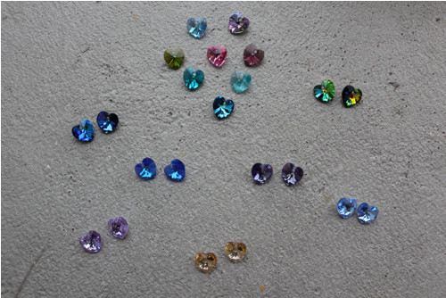 Srdíčka - přívesky - Swarovski — foto 2