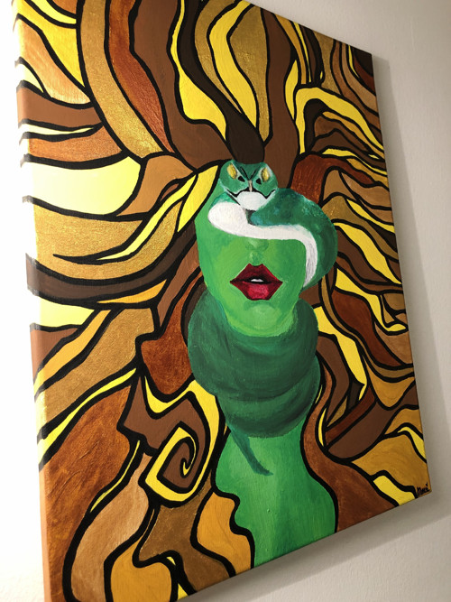 Obraz, malba "Medusa" — foto 4