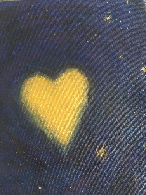 Srdce vesmíru / 20 x 20cm / plátno — foto 6