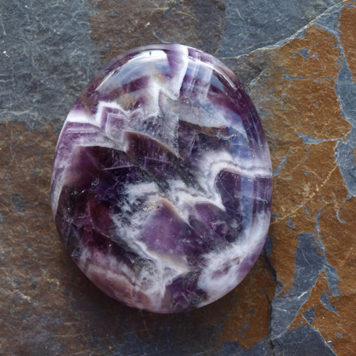 Ametyst chevron, placka 46 x 38 mm — foto 4