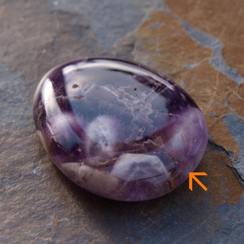 Ametyst chevron, placka 42 x 34 mm — foto 5