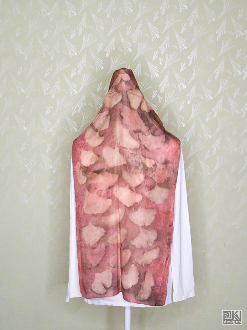 Ecoprint šálka - Mořena a Ginko — foto 6