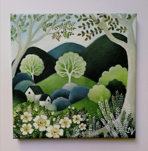Rozkvetlé ráno (20x20 cm) — foto 2