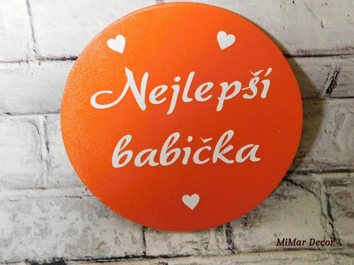 Dřevěná magnetka Nejlepší babička — foto 2