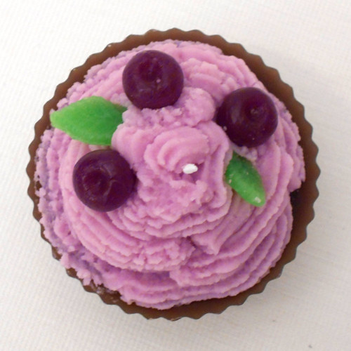 Svíčka čokoládový cupcake s borůvkami — foto 4