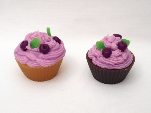 Svíčka borůvkový cupcake — foto 6