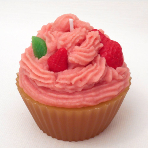 Svíčka jahodový cupcake — foto 3