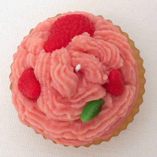 Svíčka jahodový cupcake — foto 4