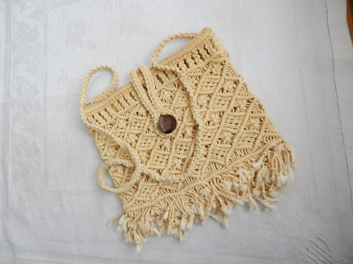 MACRAMÉ - krémová kabelka - sleva z 290 — foto 3