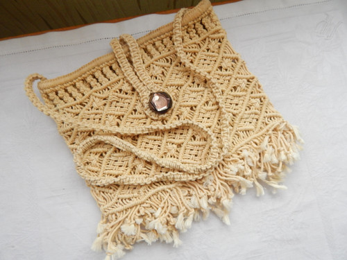 MACRAMÉ - krémová kabelka - sleva z 290 — foto 5