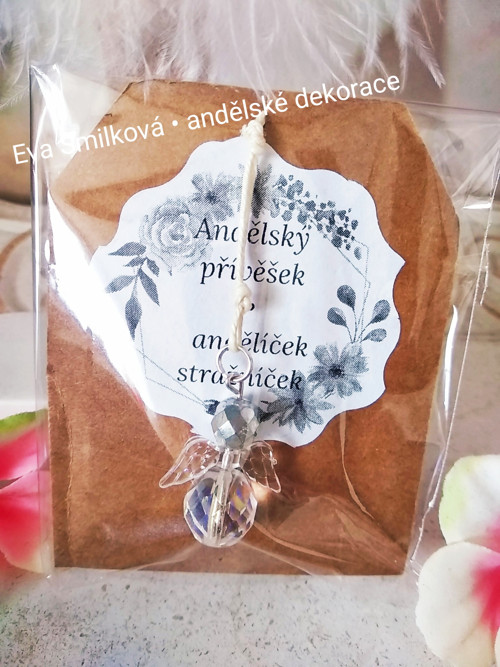 Přívěsek - anděl - Č/Č — foto 2