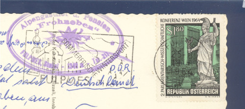 Telfes, Tyrolsko, vlak - pohlednice — foto 2