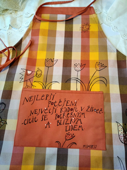 Zástěra s citátem SLEVA — foto 3