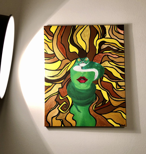 Obraz, malba "Medusa" — foto 2