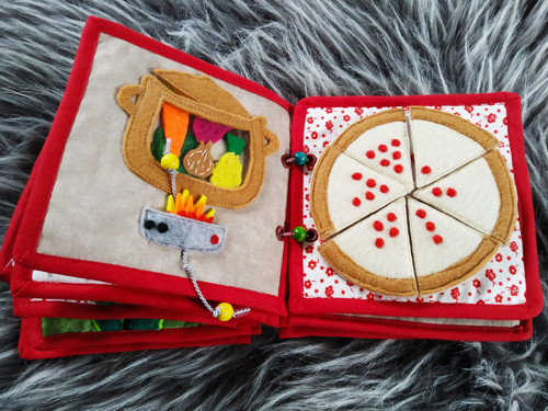 Quiet book - stránka do knihy - PIZZA — foto 4