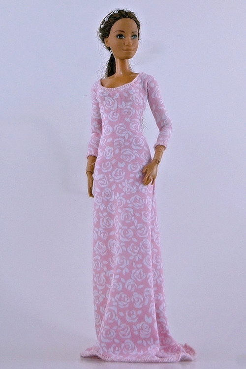 Barbie - Růžovobílé šaty — foto 2