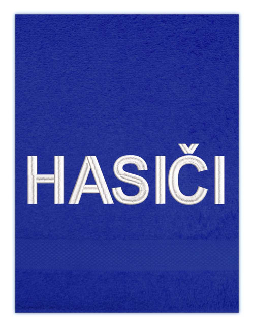 Osuška s výšivkou HASIČI — foto 2