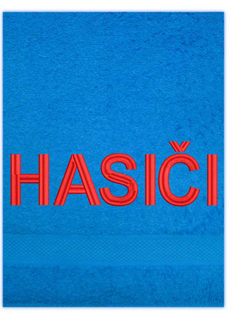 Osuška s výšivkou HASIČI — foto 4