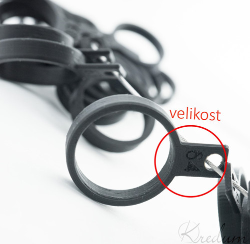 Sada měrek pro změření velikosti prstenu — foto 5