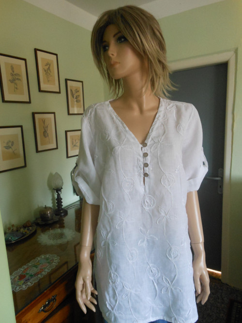 Tunika ze lnu, L,XL — foto 5