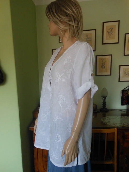 Tunika ze lnu, L,XL — foto 6