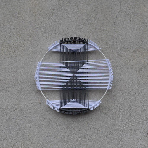 Geometrické tvary - macramé šedé I. — foto 2