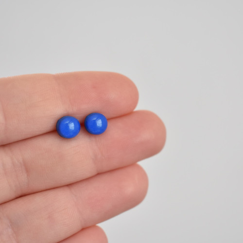 Pecky 6mm - tmavě modré - Chirurgická ocel — foto 2