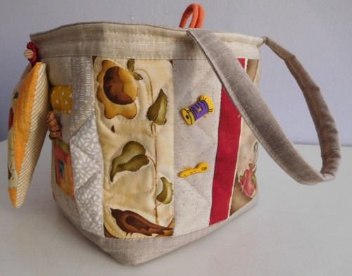 Vymazlený košík - patchwork — foto 4