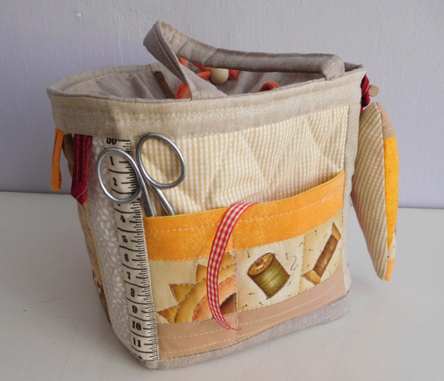 Vymazlený košík - patchwork — foto 2