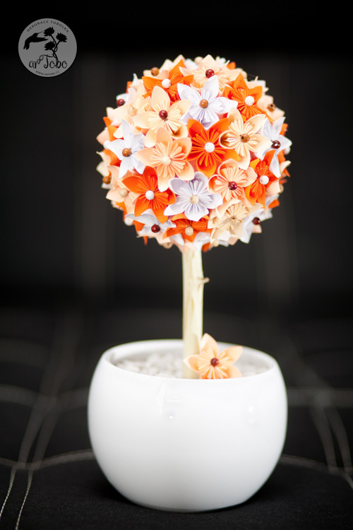 Kusudama strom v květináči — foto 2