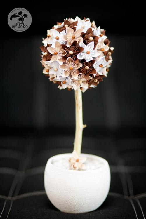Kusudama strom v květináči — foto 2