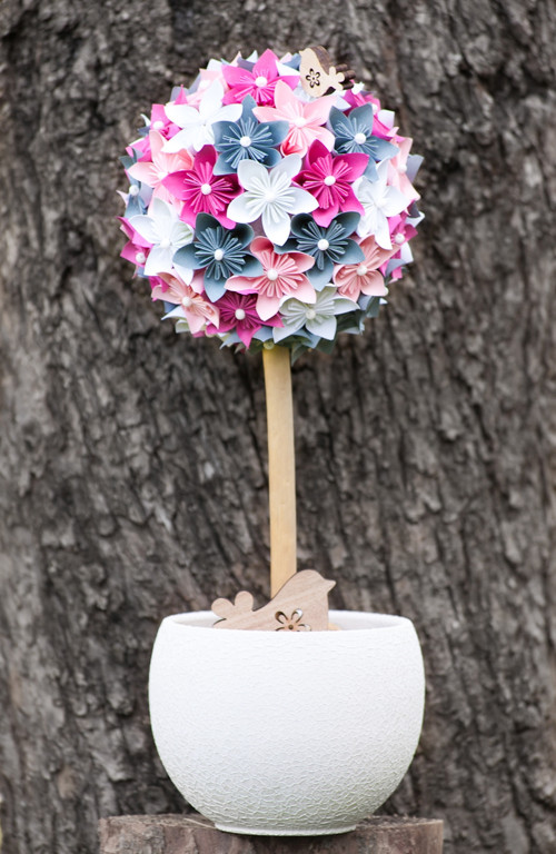 Kusudama strom v květináči — foto 2