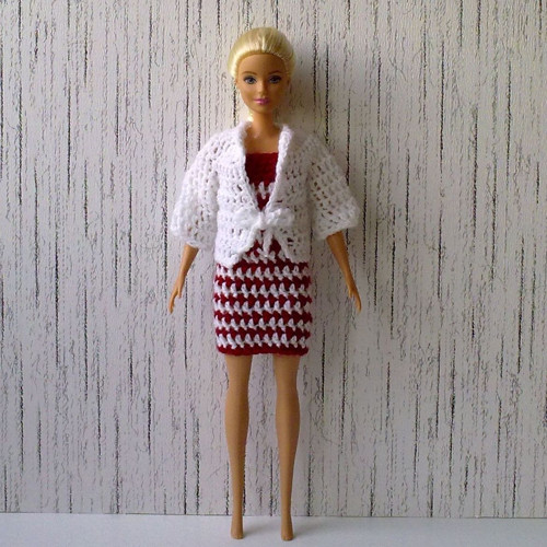 Oblečky pro Barbie - šaty, kabátek — foto 5