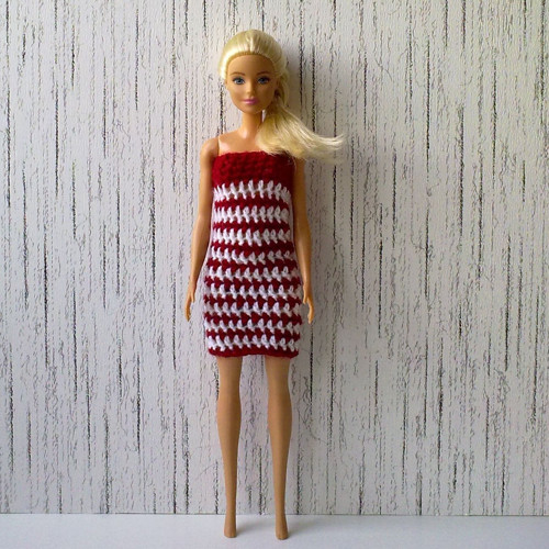 Oblečky pro Barbie - šaty, kabátek — foto 4
