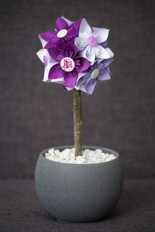 Kusudama strom v květináči — foto 3