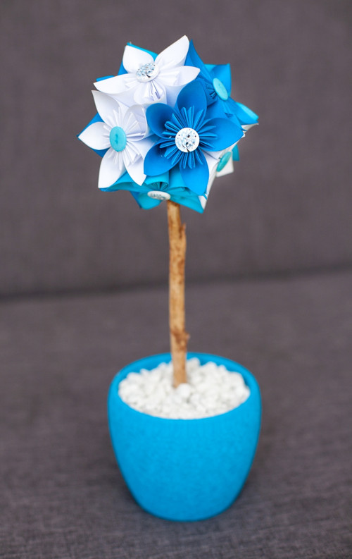Kusudama strom v květináči — foto 4