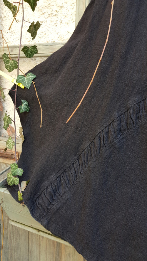 Boho dlouhá sukně, len/ba, vel.M/L — foto 2