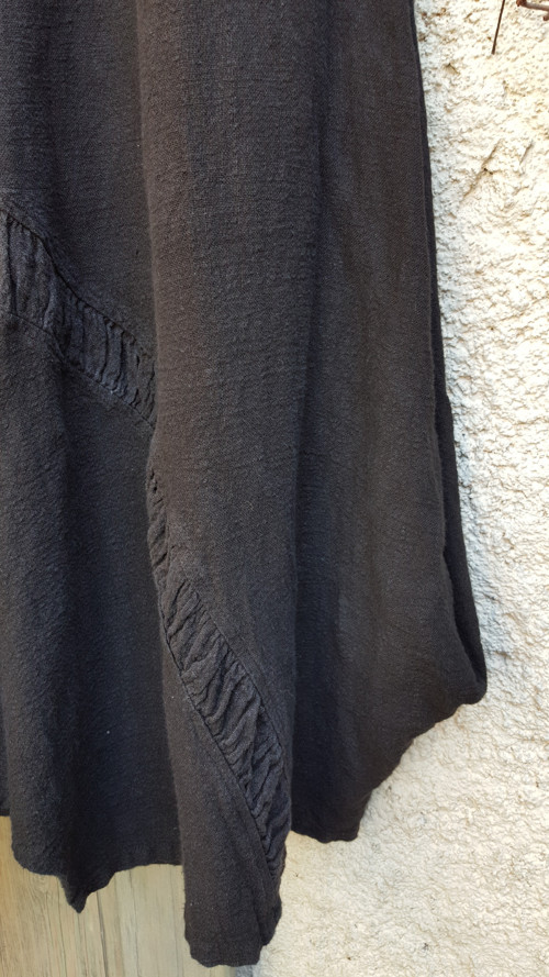 Boho dlouhá sukně, len/ba, vel.M/L — foto 4