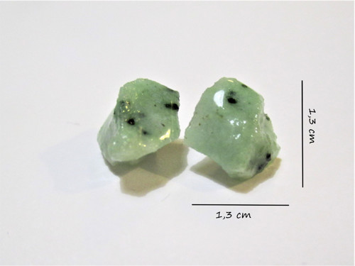 Náušnice z minerálů-Zoisit — foto 2